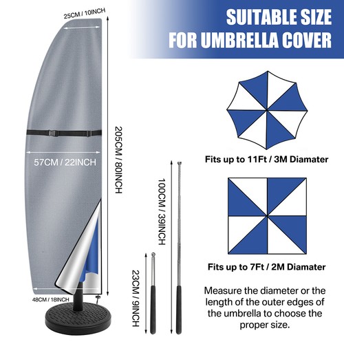 205cm garden parasol cover - garden,