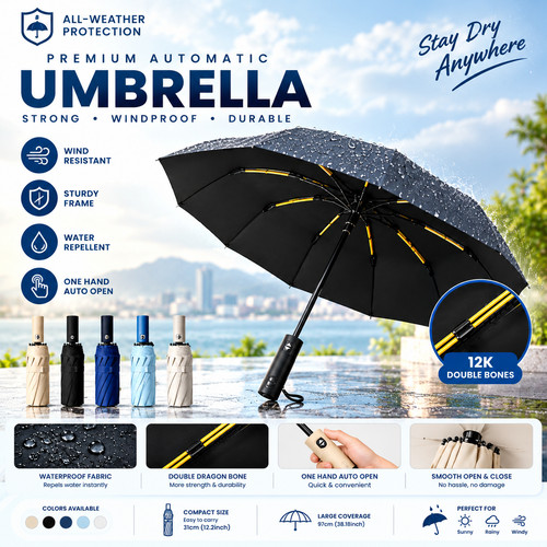 Bone automatic windproof - 12-bone,