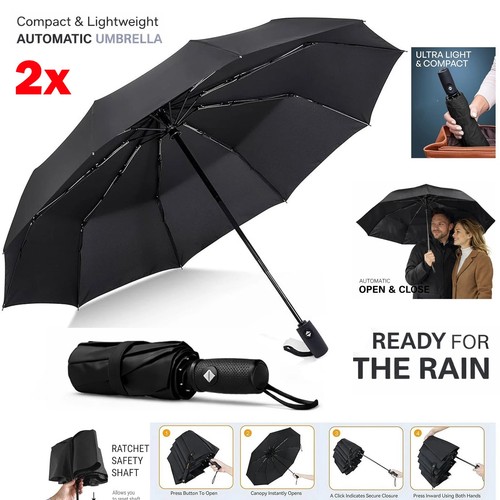 Windproof umbrella auto - 2x,