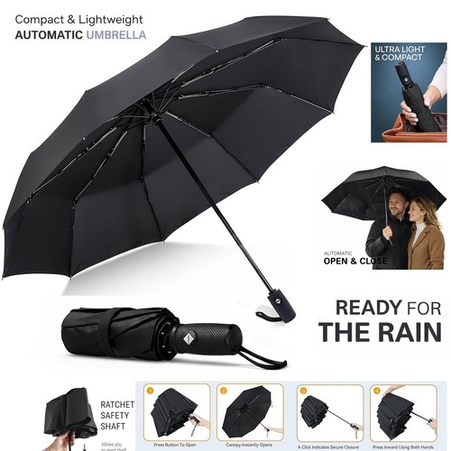 Windproof umbrella auto open - ,